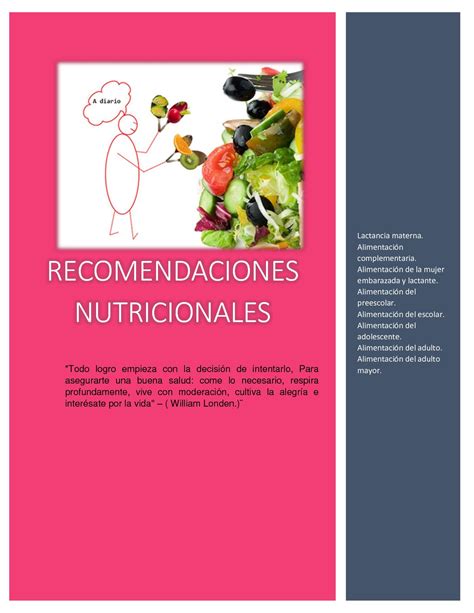 Calaméo Ebook Recomendaciones Nutricionales