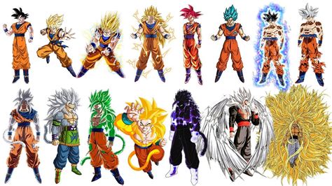 Las Mejores 127 Imagenes De Todas Las Fases De Goku Jorgeleonmx