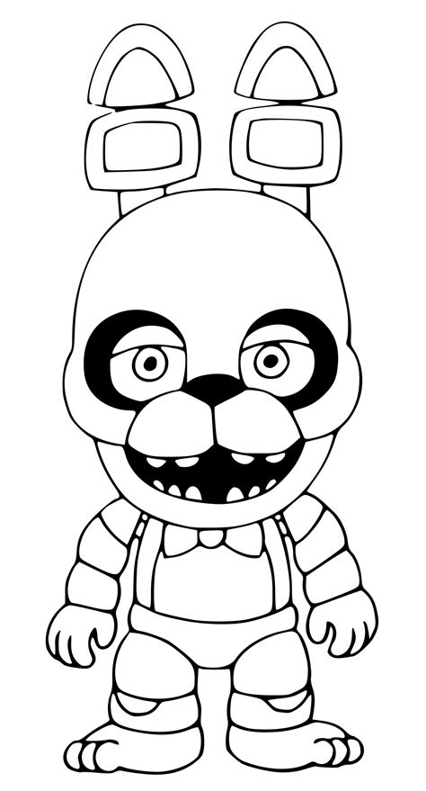 Print Bonnie Face Fnaf Coloring Pages Fnaf Coloring Pages Coloring