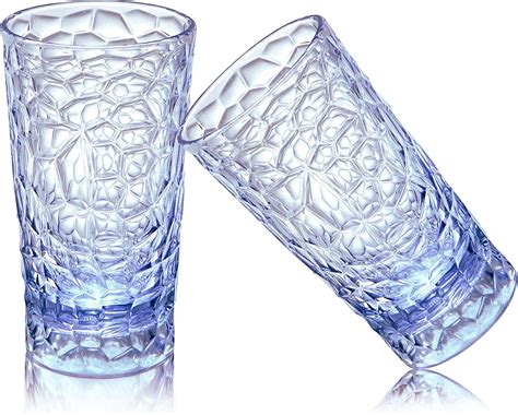 Premium Drinking Glasses Plastic Highball Glasses 12 Oz 350ml Plastic Water