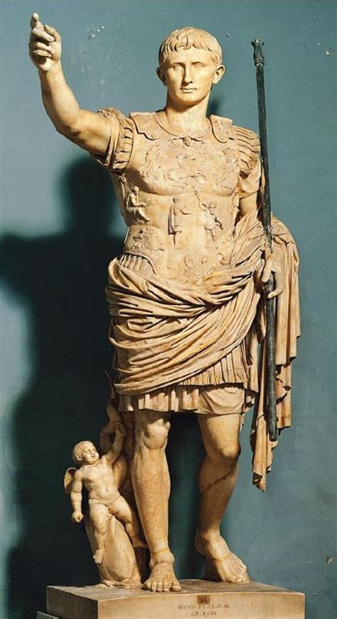 Augusto De Prima Porta Escultura Romana Arte Romana Roma Antiga