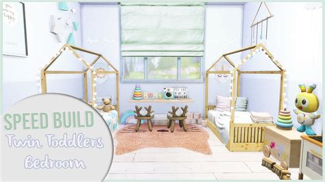 The Sims 4 Speed Build Twin Toddlers Bedroom Cc Links Youtube