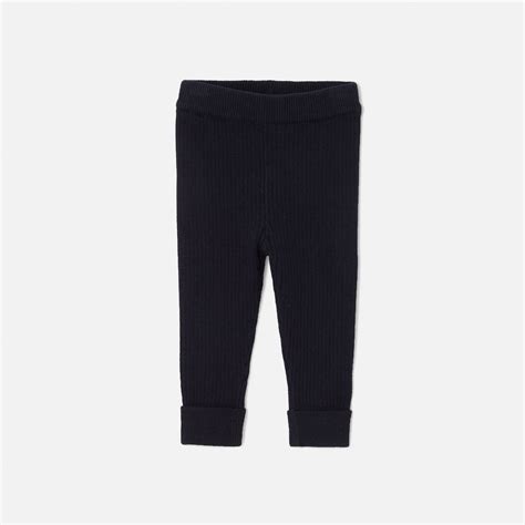 Baby Boy Knit Leggings Size 12m Color Navy Blue Couleur Primaire Blue