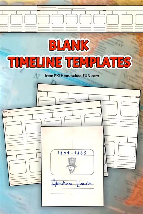 Free Printable Blank Timeline Templates For History Pk1kids