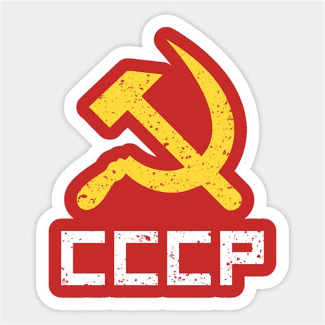 Cccp Soviet Union Cccp Sticker Teepublic