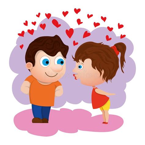 Declare Your Love Valentine Cartoon Stock Illustration Illustration Of Lover Emotion 12550220