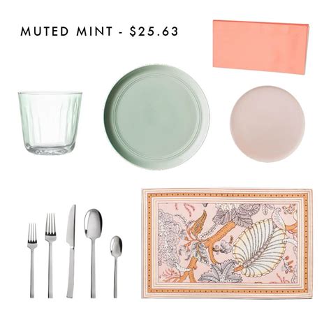 Muted Mint Emily Henderson Design Table Setting Combos Mismatched Table