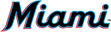 Miami Marlins Logo Wordmark Logo National League Nl Chris