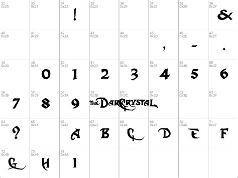 Download Free Dark Crystal Script Normal Font