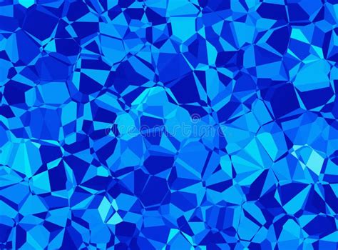 Relief Blue Crystal Backgrounds Texture Stock Illustration