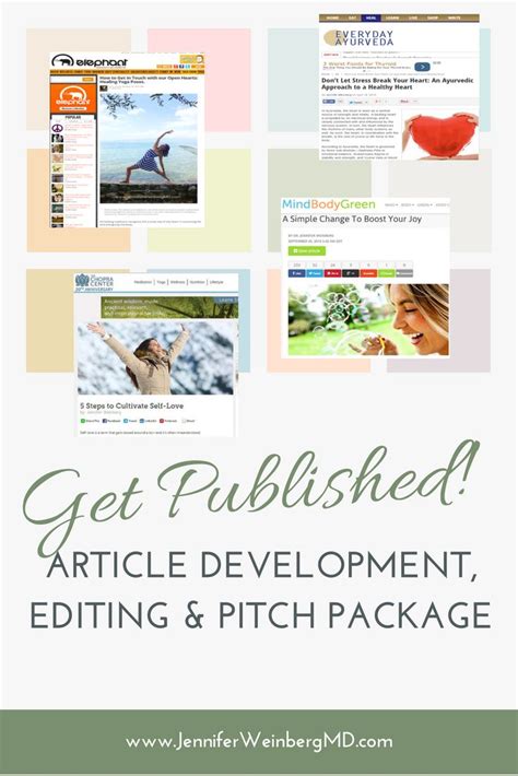 Health and Wellness Article Development, Editing, Pitch ...