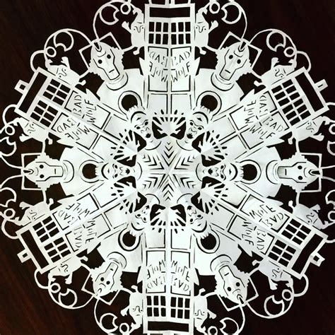Official Doctor Who Tumblr Paper Snowflakes Snowflakes Doctor Who