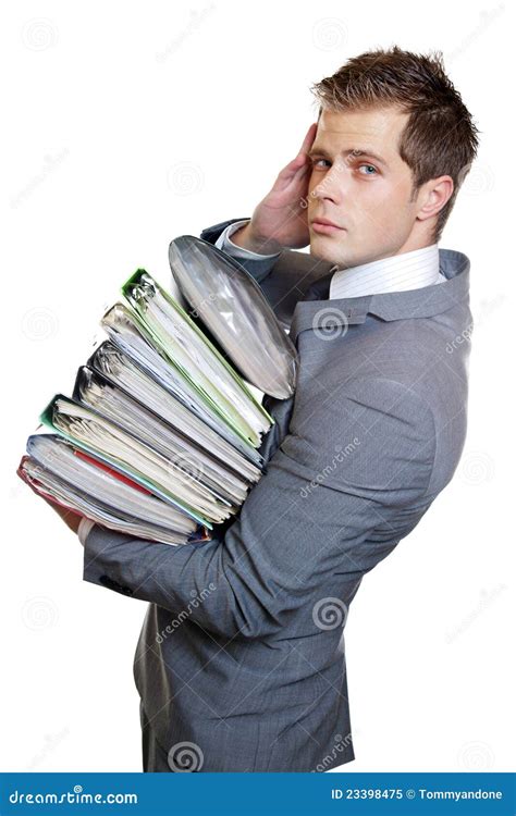 Heavy Workload Stock Image Image Of Administrator Stack 23398475
