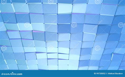 Abstract Simple Blue Violet Low Poly 3d Surface As Stylish 3d