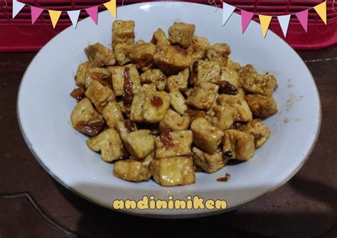 Resep Tahu Kotak Bumbu Kecap Oleh Andini Niken Cookpad