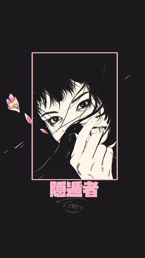 Anime Edgy Black Aesthetic Wallpaper Download Free Mock Up