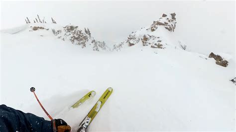 Wasatch Mountains Ut Report A Gorgeous Couloir In Powder Snow In A