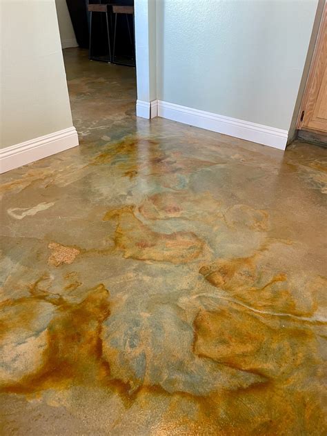 Layering Acid Stains On Concrete Wet On Wet Vs Wet On Dry