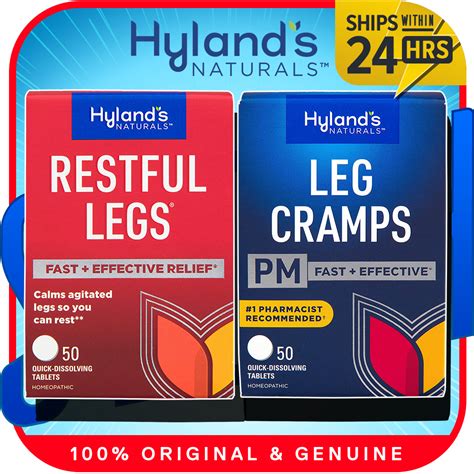 Hylands Natural Restful Legs Tablets Pm Nighttime Formula Natural
