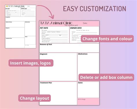 Veterinary Clinic Bundle Packs Template Pet Animals Business - Etsy