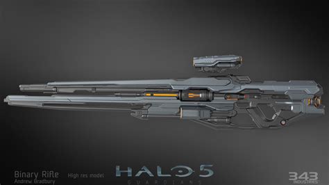Artstation Halo 5 Binary Rifle Andrew Bradbury Ninja Weapons Sci Fi