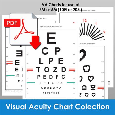 Visual Acuity Chart Collection Orders Hanks Eye Charts