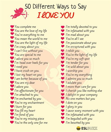 100 Beautifully Romantic Ways To Say I Love You Eslbuzz Learning