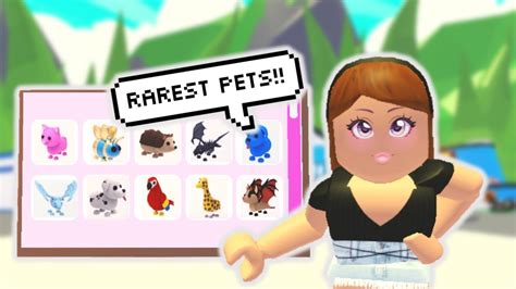 Top 10 Rarest Pets In Adopt Me Roblox Youtube