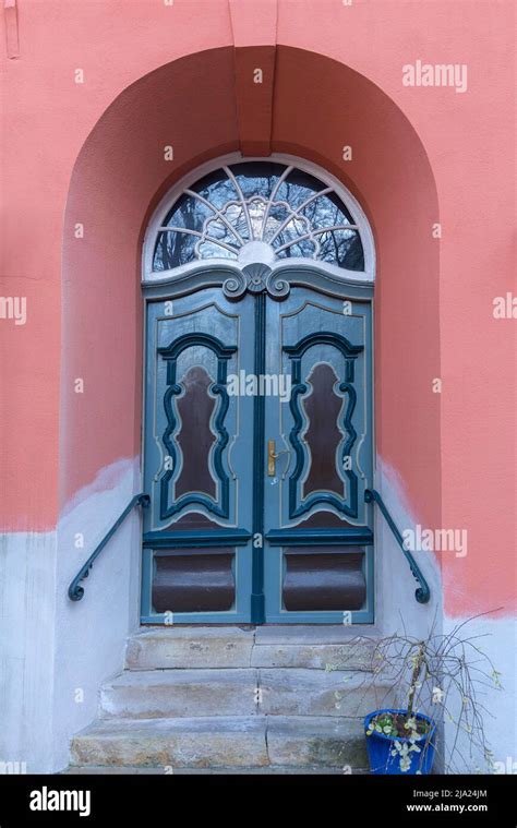 Entrance Door Of A Residential House Around 1900 Lueneburg Lower