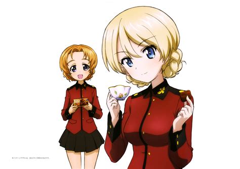 Darjeeling And Orange Pekoe Girls Und Panzer Danbooru