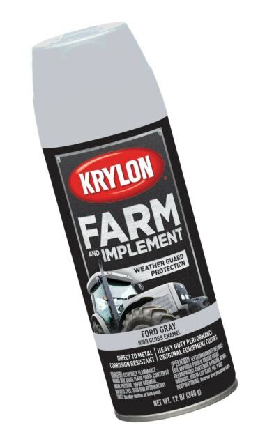 Krylon 1942 Gray Each Farm And Implement Paints Ford Aerosol Ebay