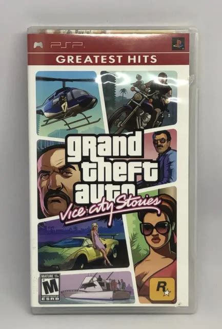 Grand Theft Auto Vice City Stories Sony Psp Complete With Map Picclick
