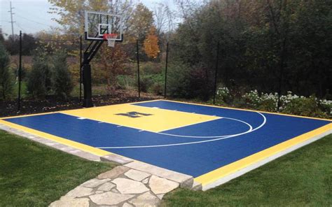 This diy kit comes with 900 square feet of surfacing in the colors of your choice, with options for painted basketball lines. DIY Backyard Basketball Court — Rickyhil Outdoor Ideas