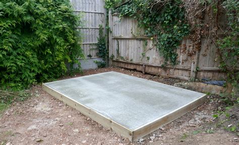 How To Make A Concrete Base For Your Shed Blog