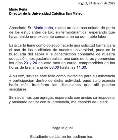 Famous Ejemplos De Cartas Al Director De Un Colegio 2022 Mary