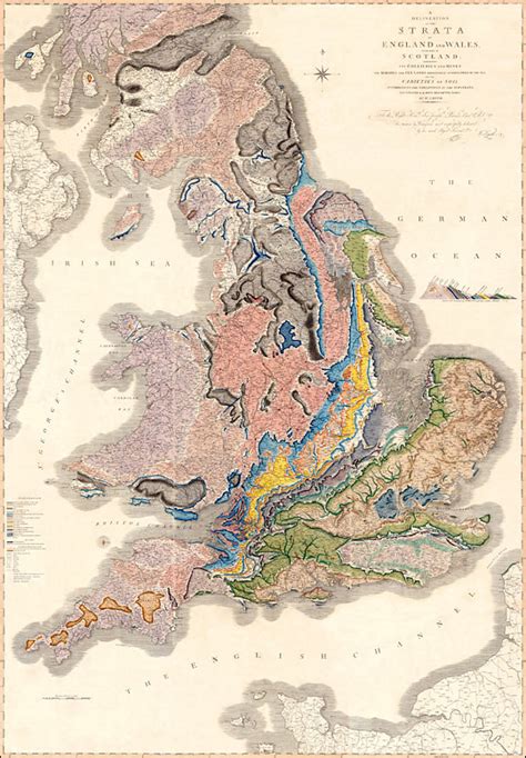 William Smiths Geological Map Of England