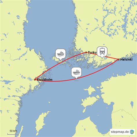 Stepmap Ostsee Erlebniss Stockholm Turku Landkarte Für Finnland