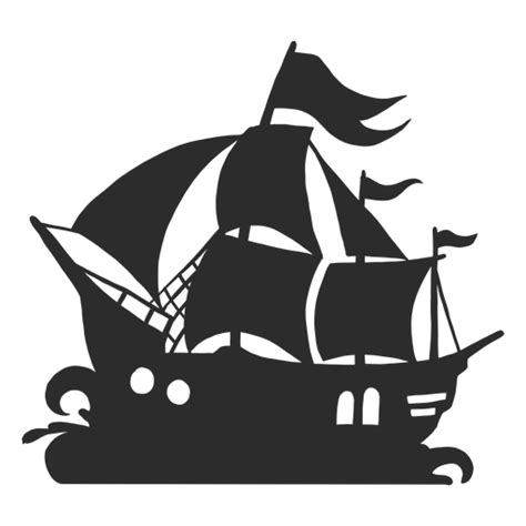 Pirate Ship Silhouette Png And Svg Design For T Shirts
