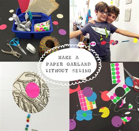 How To Make A Paper Garland Without Sewing Tinkerlab