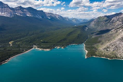 Aerial Photo | Lake Minnewanka, Banff National Park