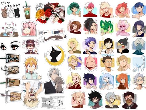 Anime Stickers 🥺😄 En 2021 Pegatinas Bonitas Pegatinas Kawaii