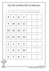 Printable Number sequence worksheets 105 pages