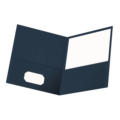 Buy Oxford Twin Pocket Folders Textured Paper Letter Size Dark Blue