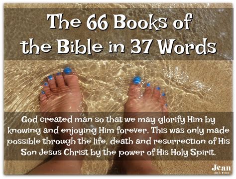 The 66 Books Of The Bible In 37 Words Jean Wilund Christian Writer