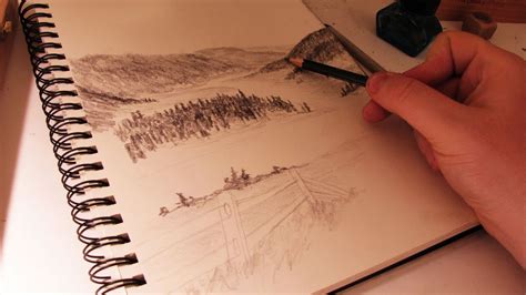 How To Draw A Scene Using Atmospheric Perspective Youtube