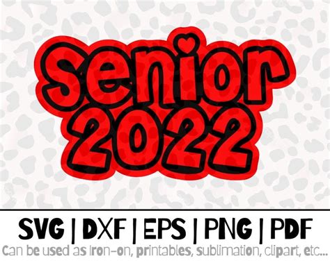 Senior 2022 Svg High School Svg Back To School Svg Etsy