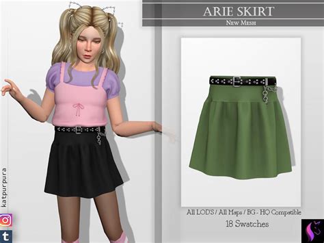 The Sims Resource Arie Skirt