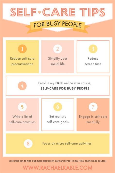 Potent Self Care Tips For Busy People — Rachael Kable Self Care