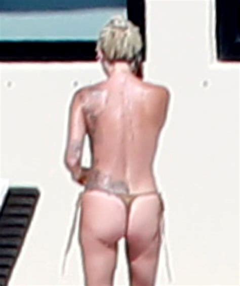 Lady Gaga Sunbathing Topless And Thong Bikini Thefappening Link