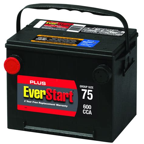 Everstart Plus Lead Acid Automotive Battery Group Size 65 12 Volt 750